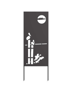Schermo per privacy in giardino Traforo Nero 50 x 140 cm 2