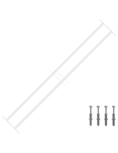 Griglia di Sicurezza per Finestre con 2 Traverse 3 pcs