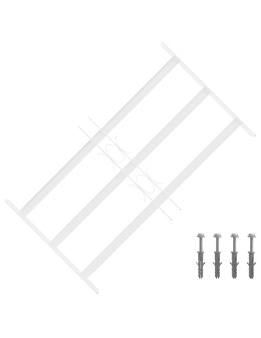 Griglia di Sicurezza per Finestra con 3 Traversine 3 pcs