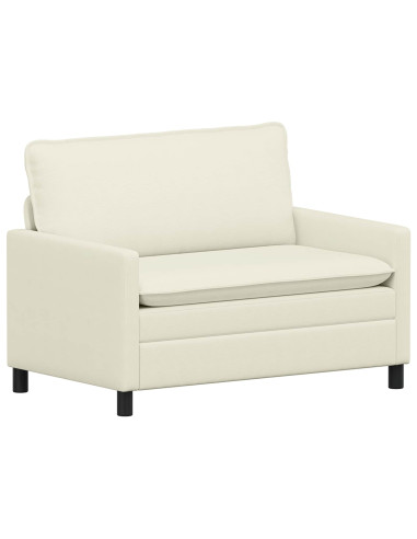 Divano Crema 126 x 81 x 87,5 cm Tessuto