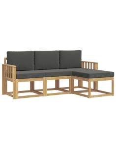 Set di divani da esterno 4 pcs 2