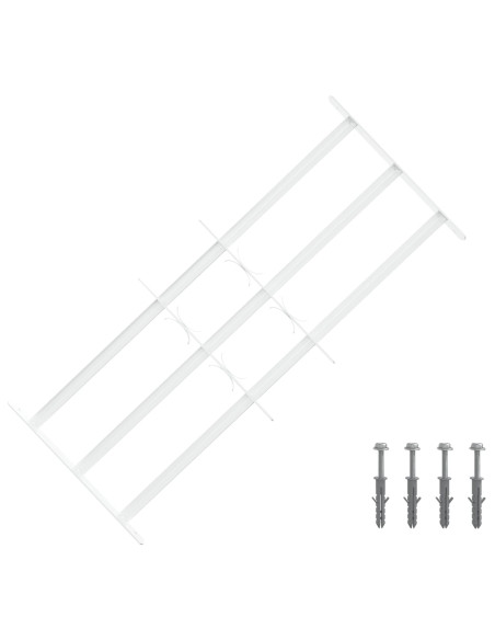 Griglia di Sicurezza per Finestra con 3 Traversine 3 pcs