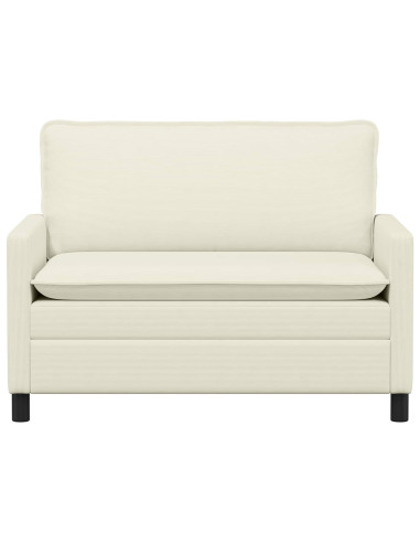Divano Crema 126 x 81 x 87,5 cm Tessuto