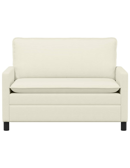 Divano Crema 126 x 81 x 87,5 cm Tessuto