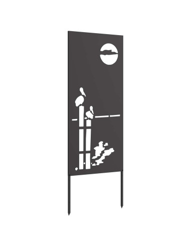 Schermo per privacy in giardino Traforo Nero 50 x 140 cm