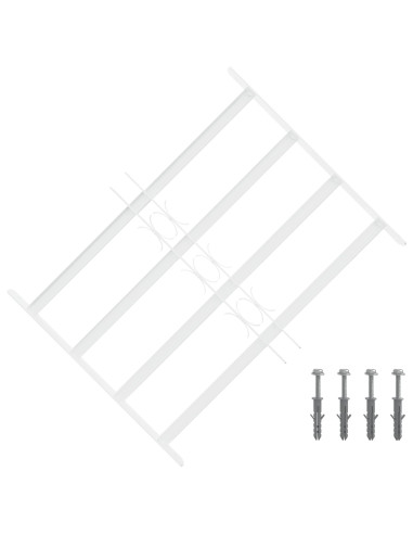 Griglia di sicurezza per finestre con 4 barre trasversali 3 pcs