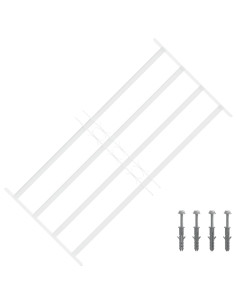 Griglia di sicurezza per finestre con 4 barre trasversali 3 pcs
