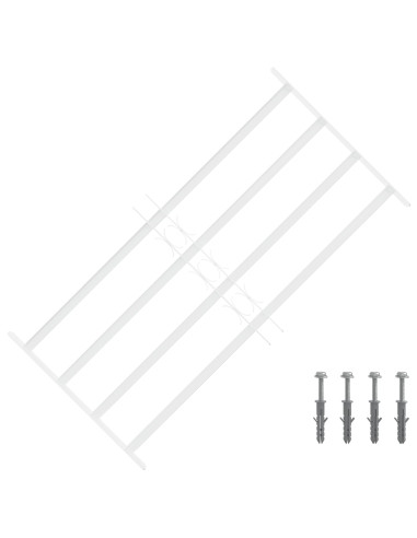Griglia di sicurezza per finestre con 4 barre trasversali 3 pcs
