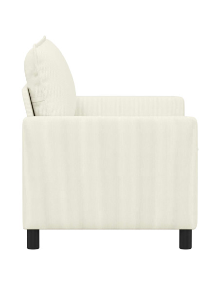 Divano Crema 126 x 81 x 87,5 cm Tessuto