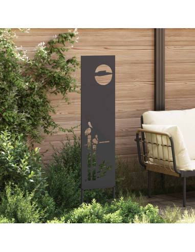 Schermo per privacy in giardino Traforo Nero 32 x 140 cm