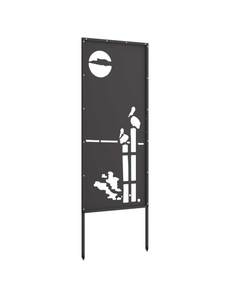Schermo per privacy in giardino Traforo Nero 50 x 140 cm