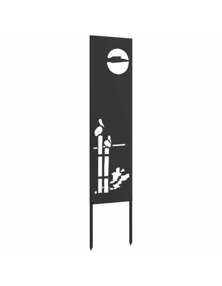 Schermo per privacy in giardino Traforo Nero 32 x 140 cm