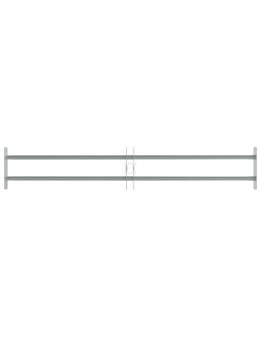 Griglia di Sicurezza per Finestre con 2 Traverse 3 pcs
