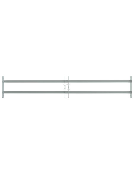 Griglia di Sicurezza per Finestre con 2 Traverse 3 pcs