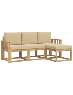 Set di divani da esterno 4 pcs 2