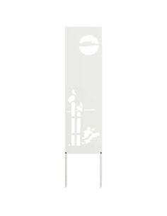 Schermo per privacy in giardino Traforo Bianco 32 x 140 cm 2