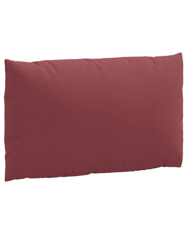 Cuscini per Pallet 3 pz Rosso Vino Mélange in Tessuto