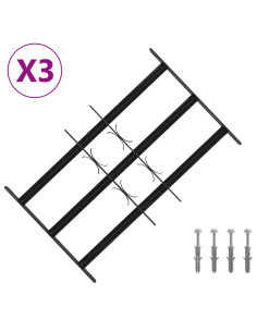 Griglia di Sicurezza per Finestra con 3 Traversine 3 pcs 2