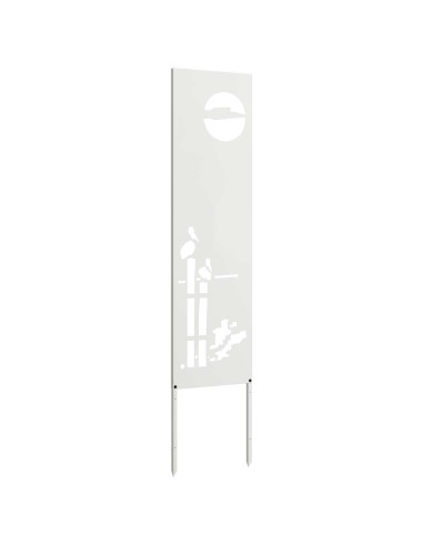 Schermo per privacy in giardino Traforo Bianco 32 x 140 cm