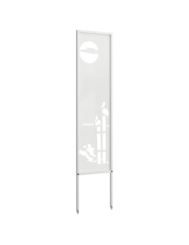 Schermo per privacy in giardino Traforo Bianco 32 x 140 cm