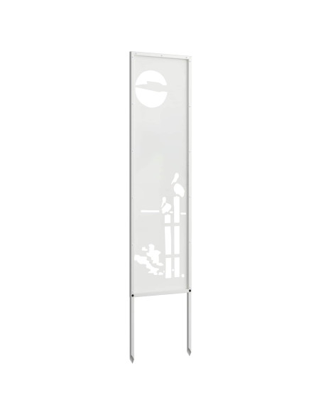 Schermo per privacy in giardino Traforo Bianco 32 x 140 cm