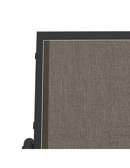 Sedia a Dondolo Giardino Marrone 61x76x87cm Textilene e Acciaio