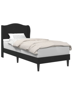 Struttura del letto con testiera Nero 90 x 200 cm Velluto 2