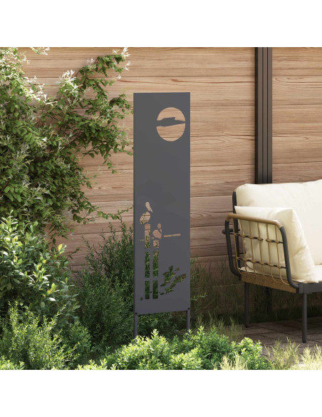 Schermo per privacy in giardino Traforo Antracite 32 x 140 cm