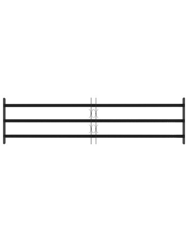 Griglia di Sicurezza per Finestra con 3 Traversine 3 pcs