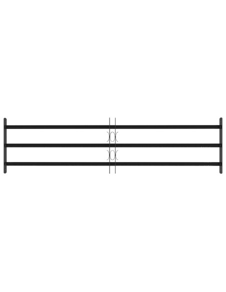 Griglia di Sicurezza per Finestra con 3 Traversine 3 pcs