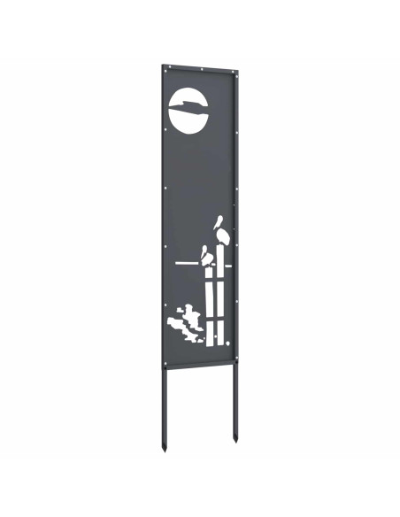 Schermo per privacy in giardino Traforo Antracite 32 x 140 cm