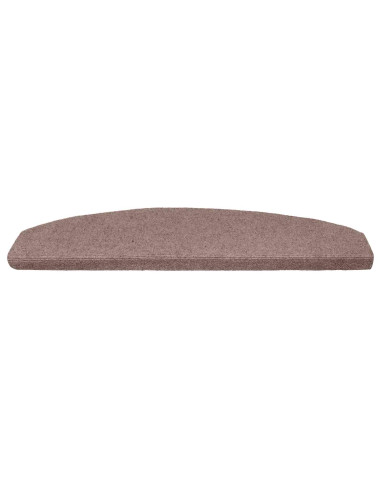 Tappetini per scale autoadesivi 15 pcs Beige 80 x 24,5 x 3,5 cm