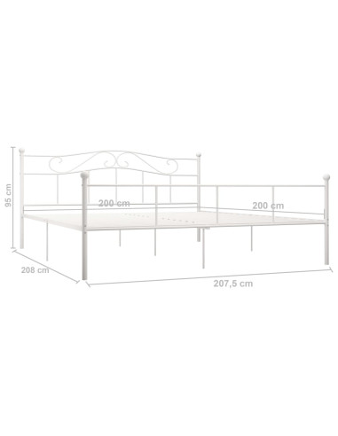 Giroletto Bianco in Metallo 200x200 cm