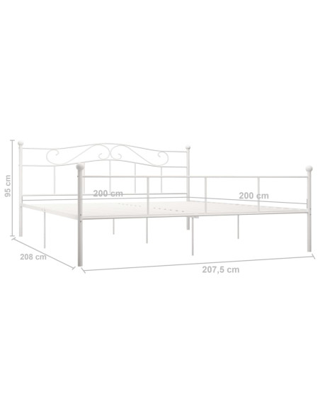 Giroletto Bianco in Metallo 200x200 cm