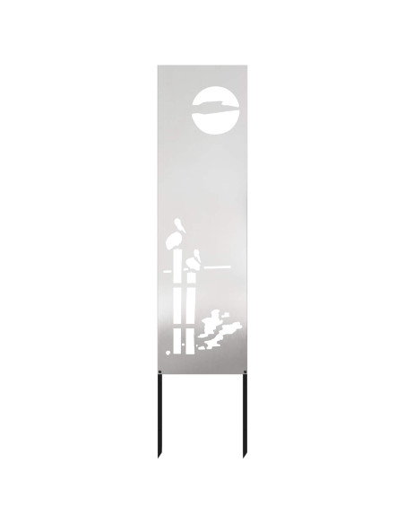Schermo per privacy in giardino Traforo Argento 32 x 140 cm