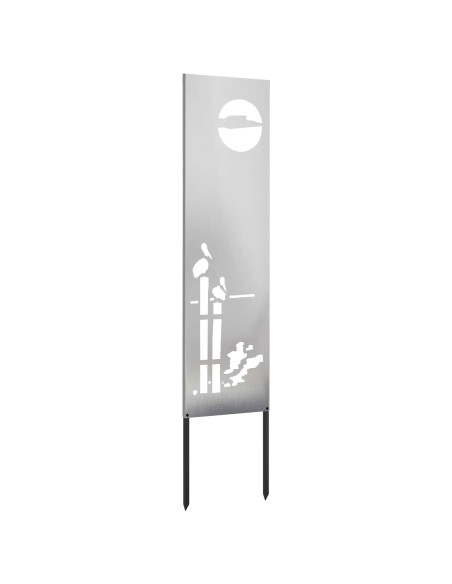 Schermo per privacy in giardino Traforo Argento 32 x 140 cm