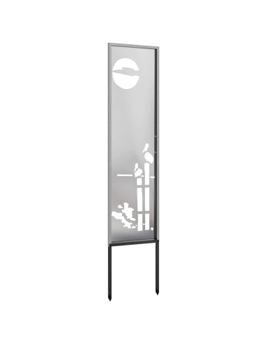 Schermo per privacy in giardino Traforo Argento 32 x 140 cm