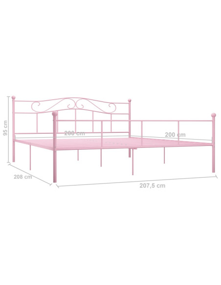 Giroletto Rosa in Metallo 200x200 cm