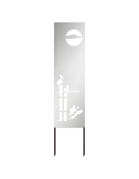 Schermo per privacy in giardino Traforo Argento 32 x 140 cm