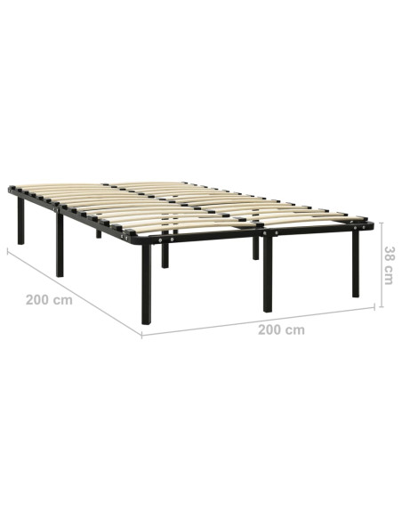 Giroletto Nero in Metallo 200x200 cm