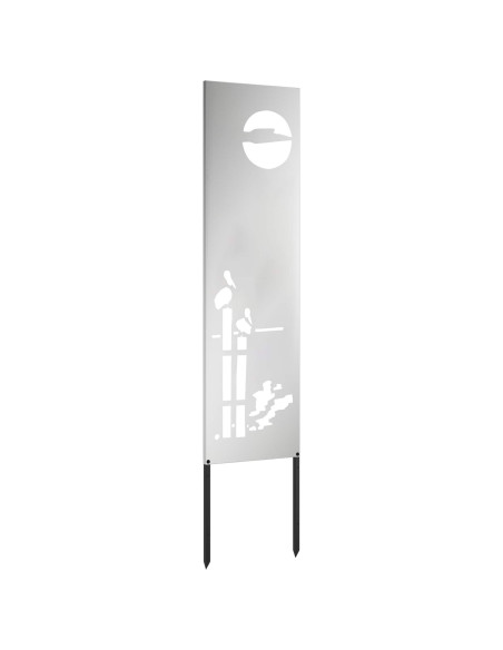 Schermo per privacy in giardino Traforo Argento 32 x 140 cm