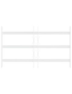 Griglia di Sicurezza per Finestra con 3 Traversine 43-74 cm 2
