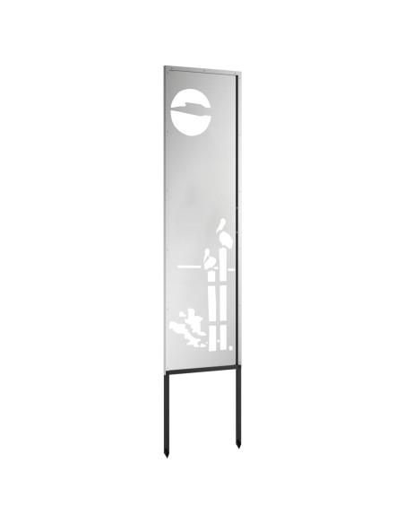 Schermo per privacy in giardino Traforo Argento 32 x 140 cm