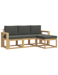 Set di divani da esterno 4 pcs 2