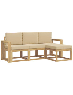 Set di divani da esterno 4 pcs 2