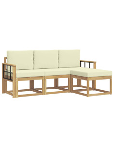 Set di divani da esterno 4 pcs 2
