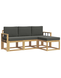 Set di divani da esterno 4 pcs 2