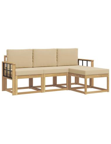 Set di divani da esterno 4 pcs