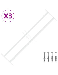 Griglia di Sicurezza per Finestre con 2 Traverse 3 pcs 2