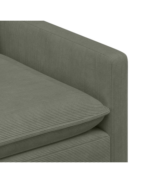 Set di divani 2 pcs Grigio Chiaro Tessuto